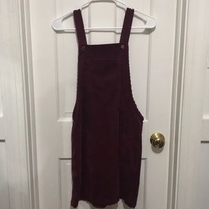 Maroon Overall Dress